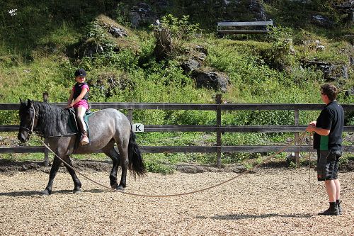 Anfänger Reitwoche-Reitunterricht im Reiturlaub im Reithotel Landhotel Postgut im Lungau