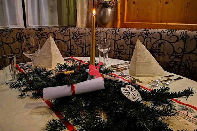 Weihnachtsgalamenü am 24.Dezember im 4 Sterne Landhotel Postgut in Tweng im Lungau